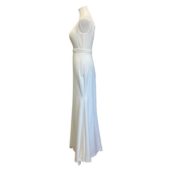 Hebeos White Sleeveless Sheath Dress Wmn Size 6 Formal Wedding Graduation NWT - Picture 3 of 8